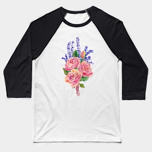 Roses and lavender Baseball T-Shirt